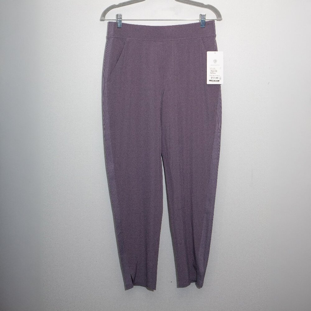 NWT Athleta Brooklyn Ankle Pant purple/gray